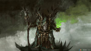 Orc warlock Gul'dan Warcraft fan art