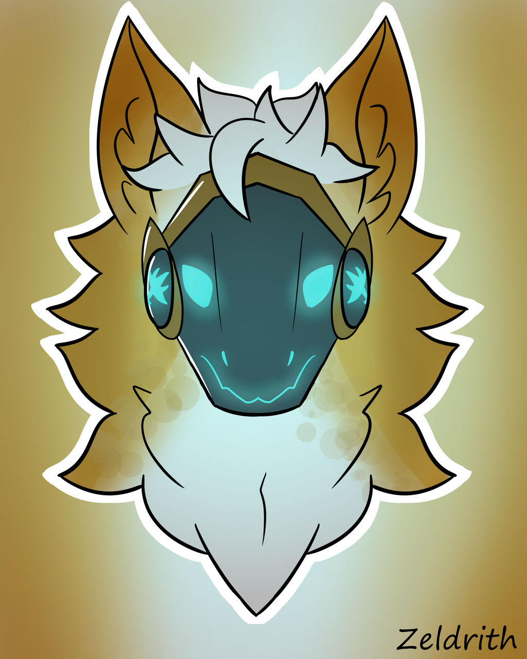 Protogen Headshot 4 by Zeldrith on DeviantArt