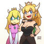 Princess Koopa and Bowsette