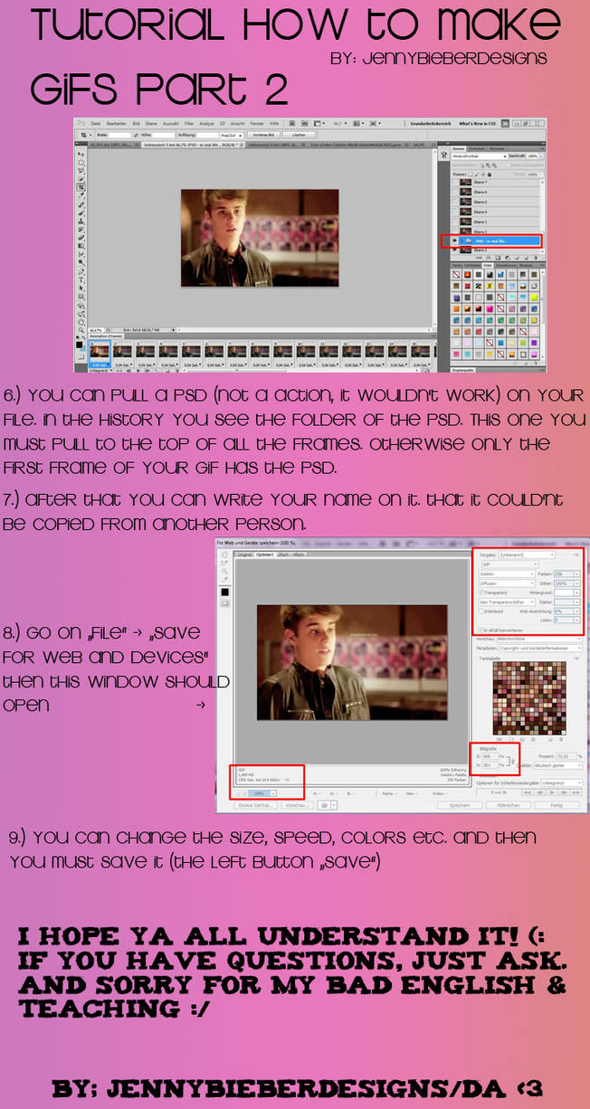 Tutorial Gif Picture Gif Tutorial Part 02 - by jenny. by HelpResourcePSARMY on DeviantArt