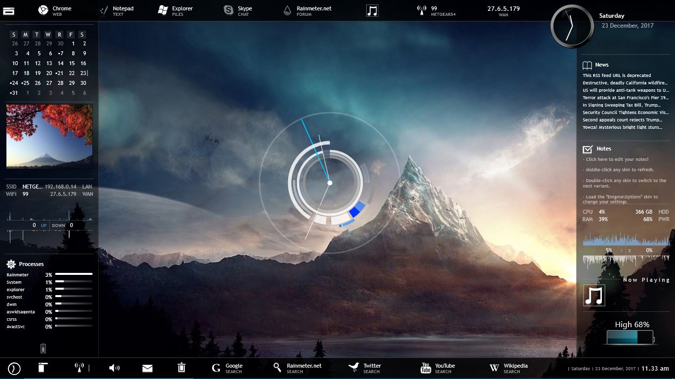 Enigma Rainmeter By Harsha4494 On Deviantart Enigma Rainmeter By Harsha4494 On Deviantart