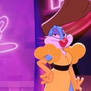 Buster Bunny Dressed in Drag
