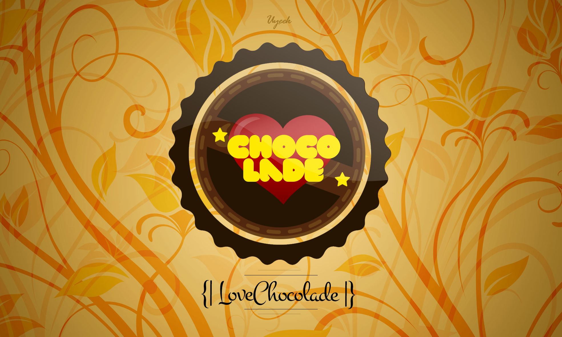 ILove chocolade design logo