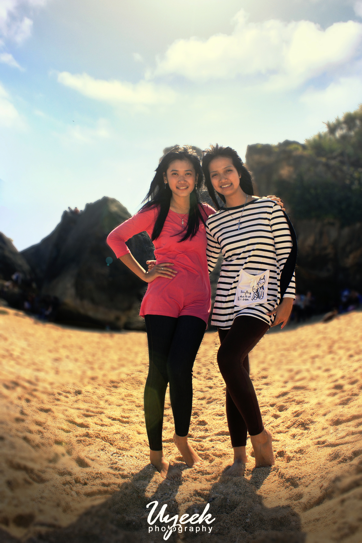 Girls and beach