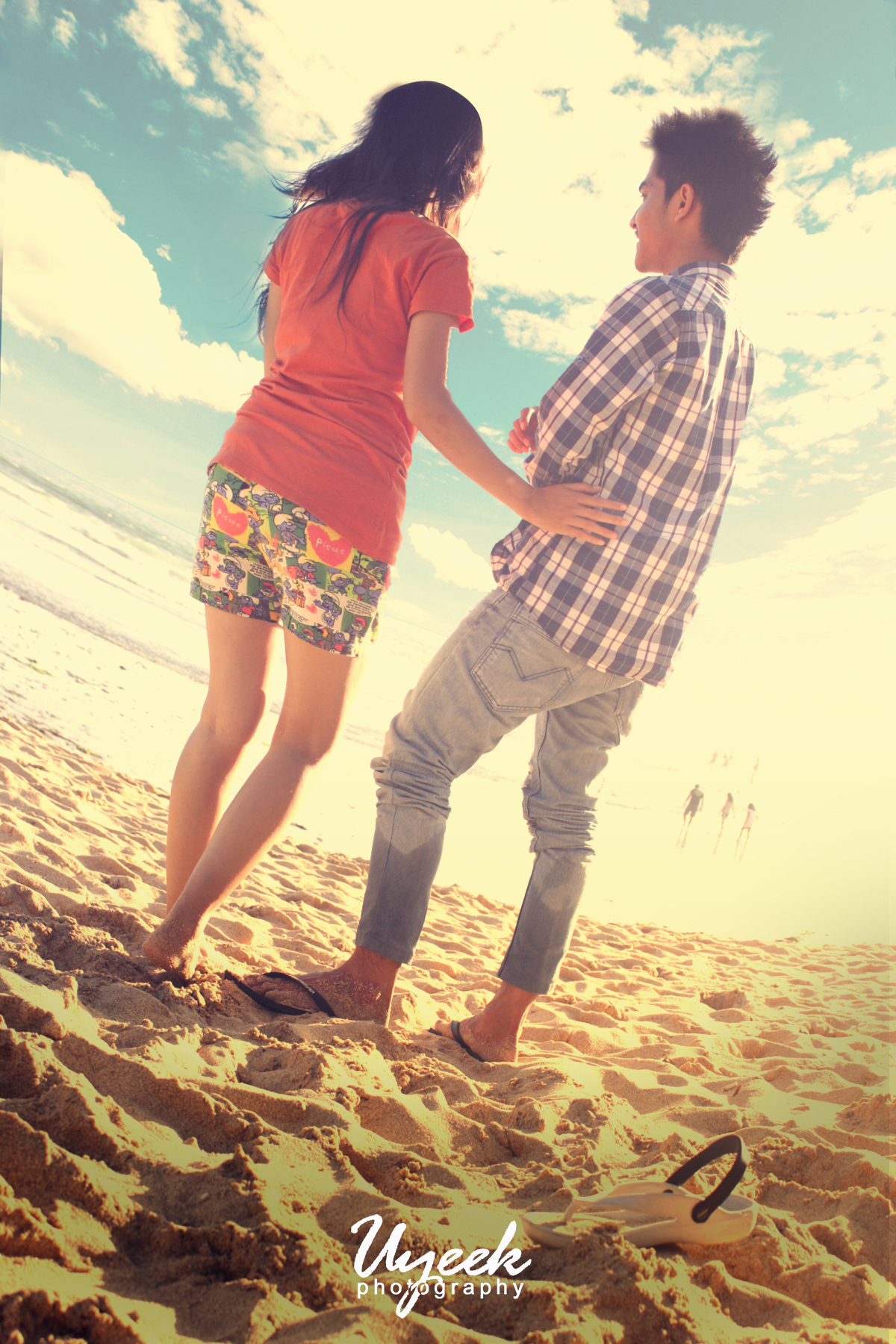 Couple and love, beach