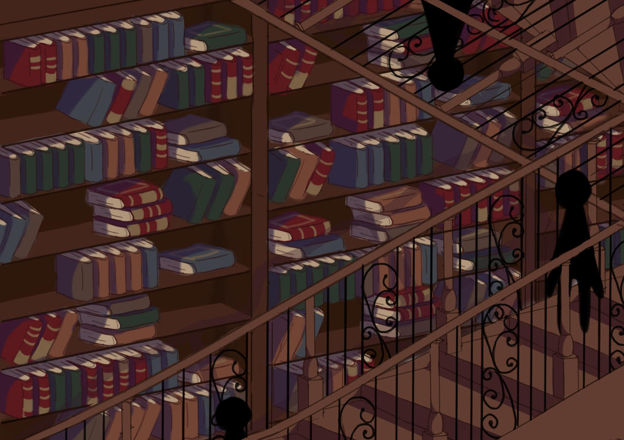 Library Art by Poki241 on DeviantArt