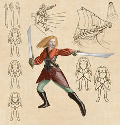 Female fantasy pirate