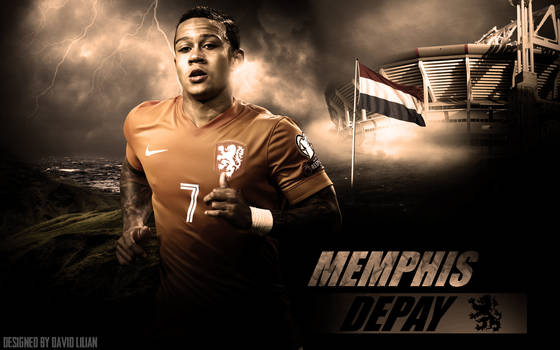 Memphis Depay Netherlands Wallpaper 2016