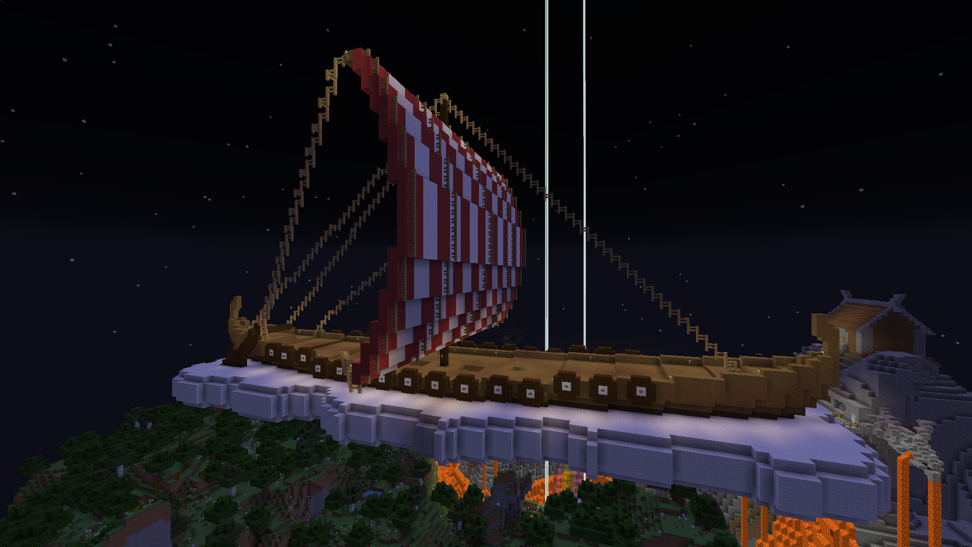 Minecraft Longship Viking Longboat Minecraft