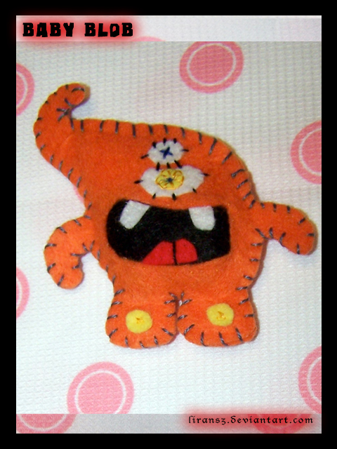 baby blob spookie brooch