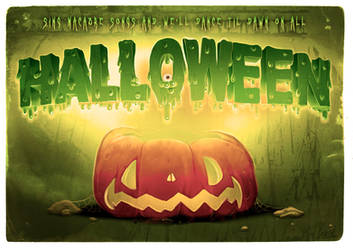 Hallowen Postcard (Full free tutorial) by liransz