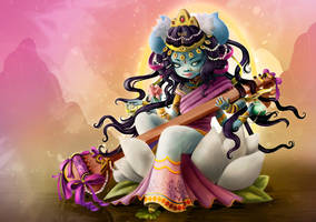 Saraswati GDM card illustration