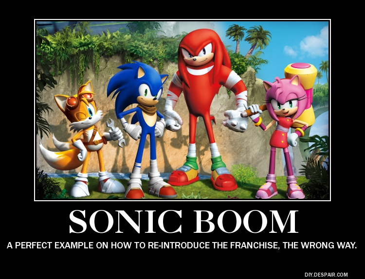 Sonic Boom Demotivational Poster