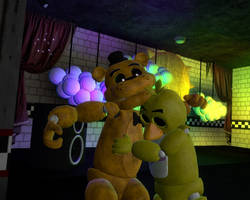 Golden Freddy x Chica