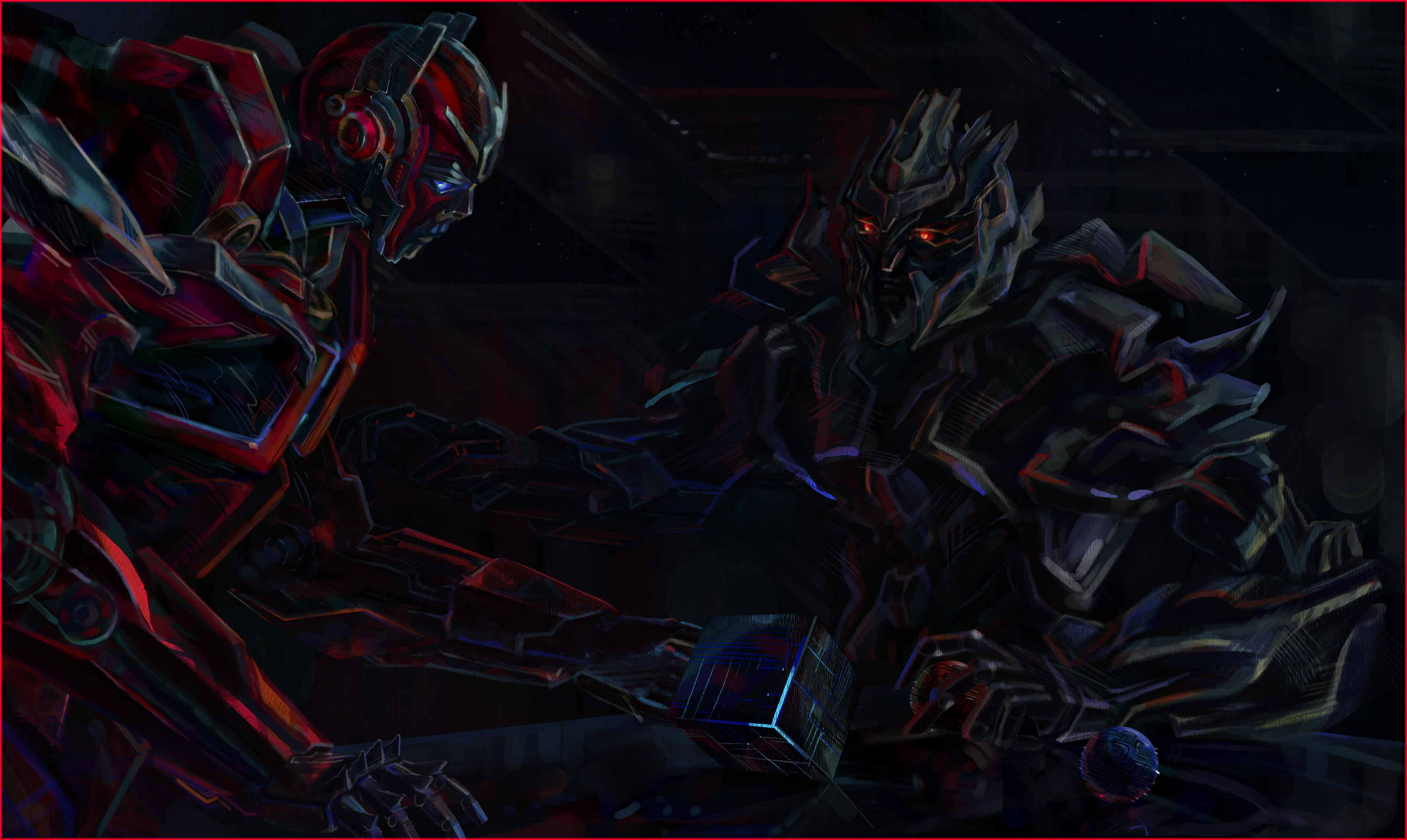 Sentinel and Megatron by darefi on DeviantArt