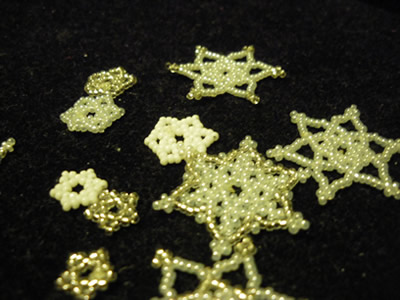 Beaded Snowflakes