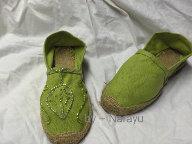 green elven dress shoes