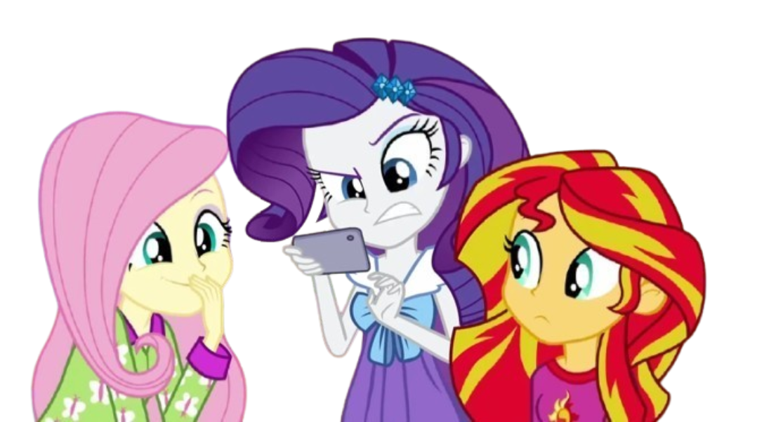 Fluttershy, Rarity, and Sunset Shimmer (in PJ's) 2 by MeatInk360 on ...