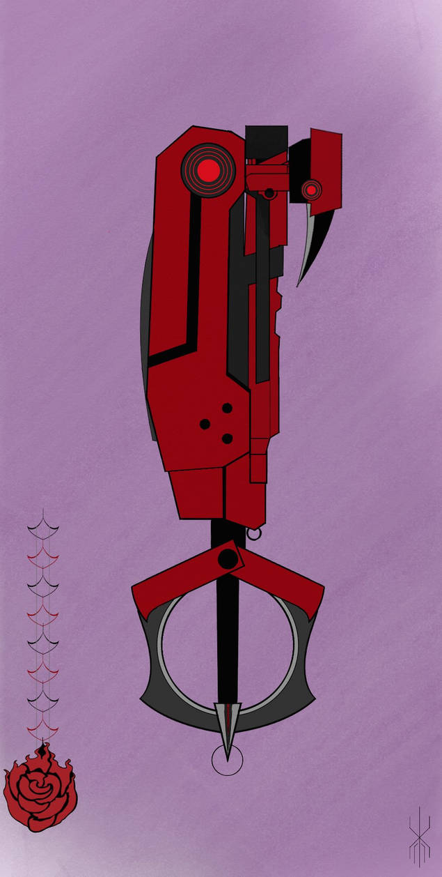 Crescent rose keyblade by CrissCrossedSecret on DeviantArt