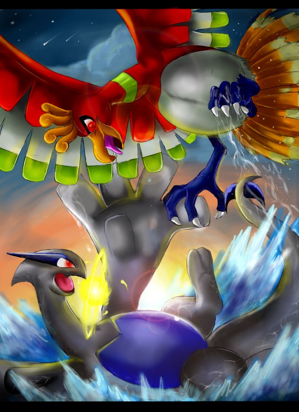 Ho-Oh X Lugia by DoruFlaymDraGon on DeviantArt