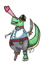 Pirate Dino Love