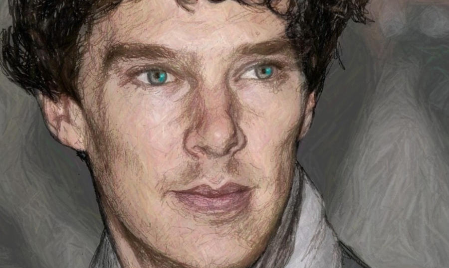 Benedict Cumberbatch - A study in Scribble (Color)