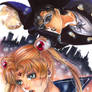 Sailor Moon and Tuxedo mask