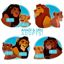 Ahadi and Uru Headshot Adopts (2 characters left)