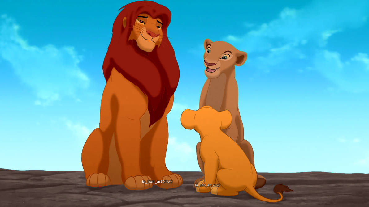 Simba, Nala and Young Kiara Edit by la-panda-art on DeviantArt