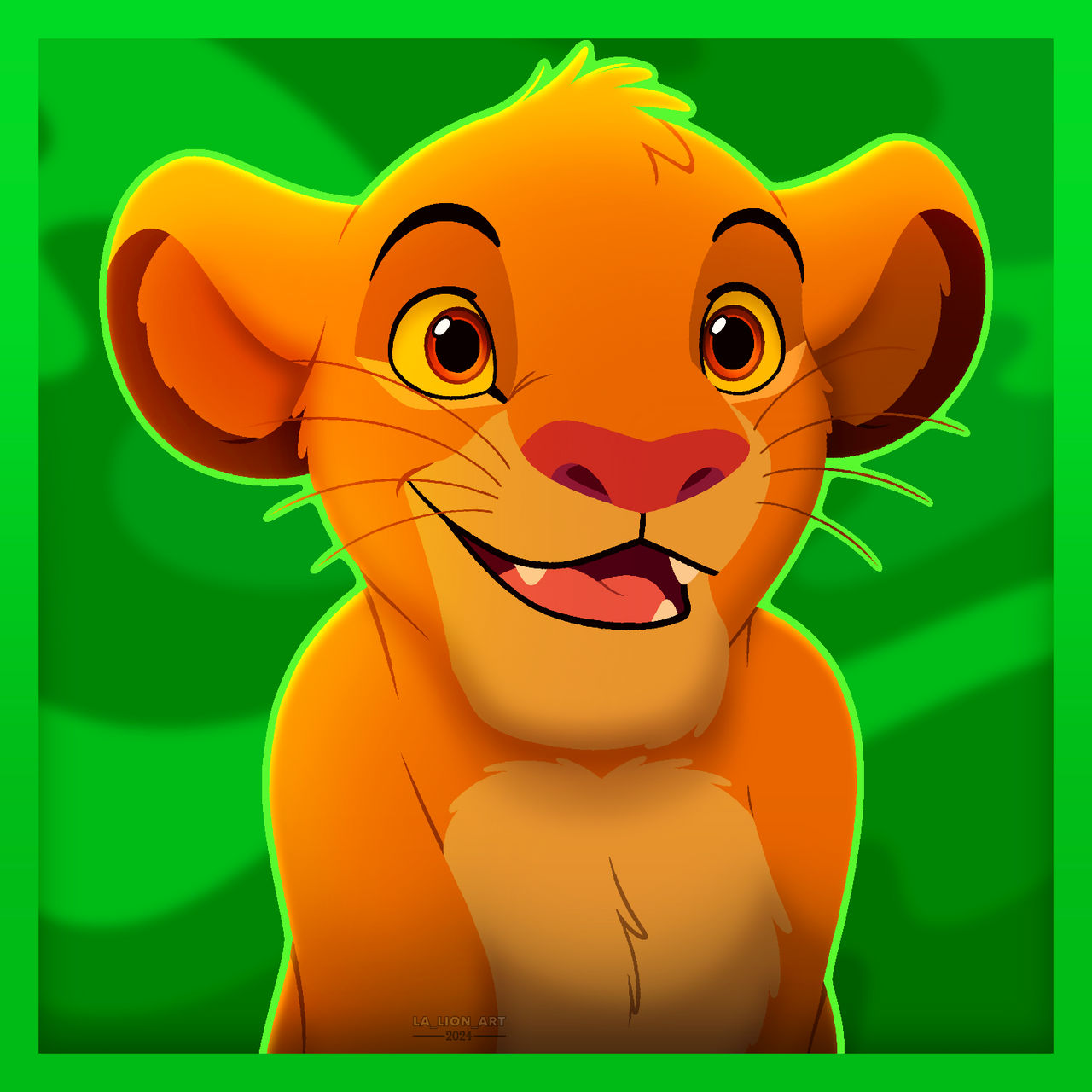 Happy Simba by la-panda-art on DeviantArt