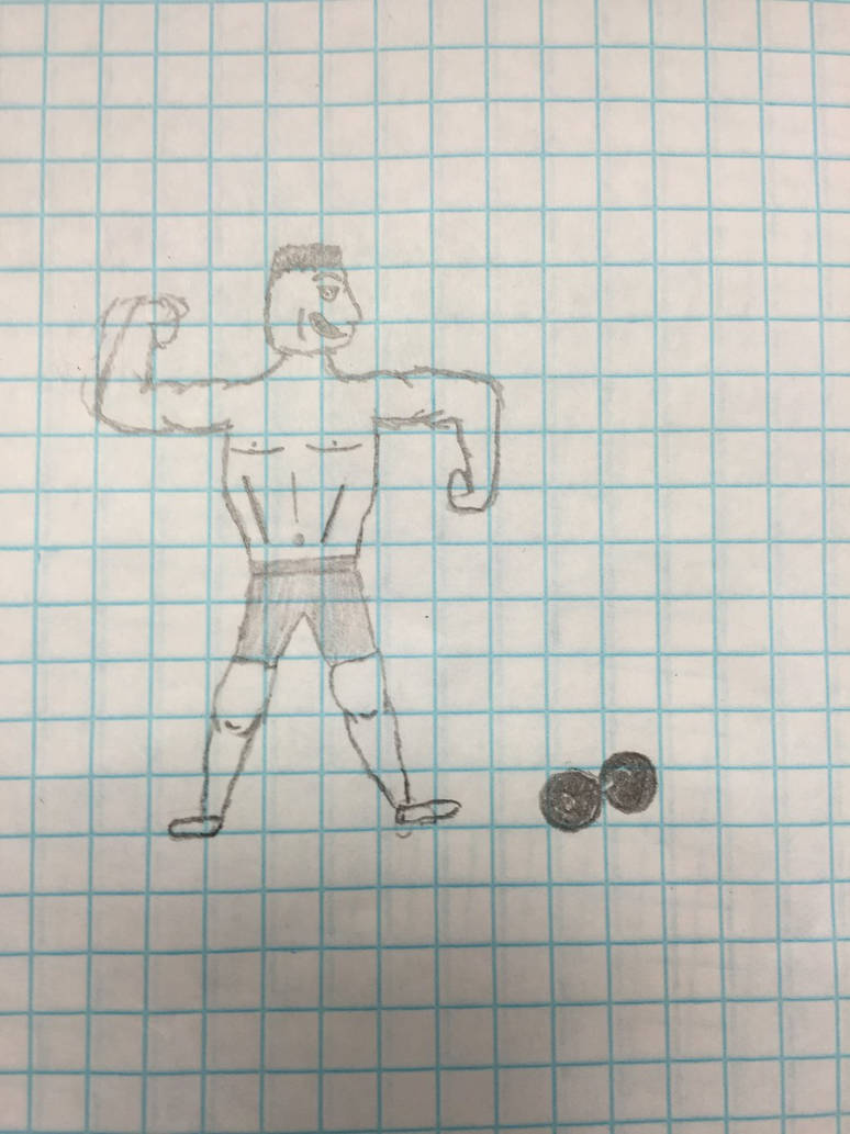 Muscle Guy Doodle by PianoMan360 on DeviantArt