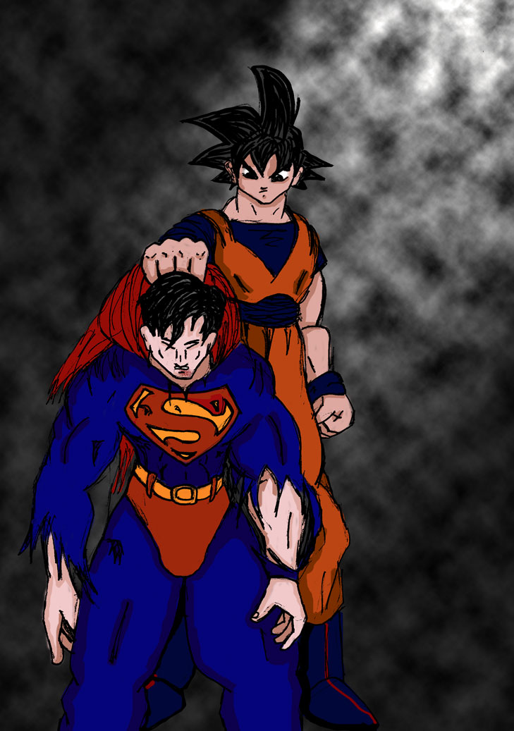 Goku beats Superman