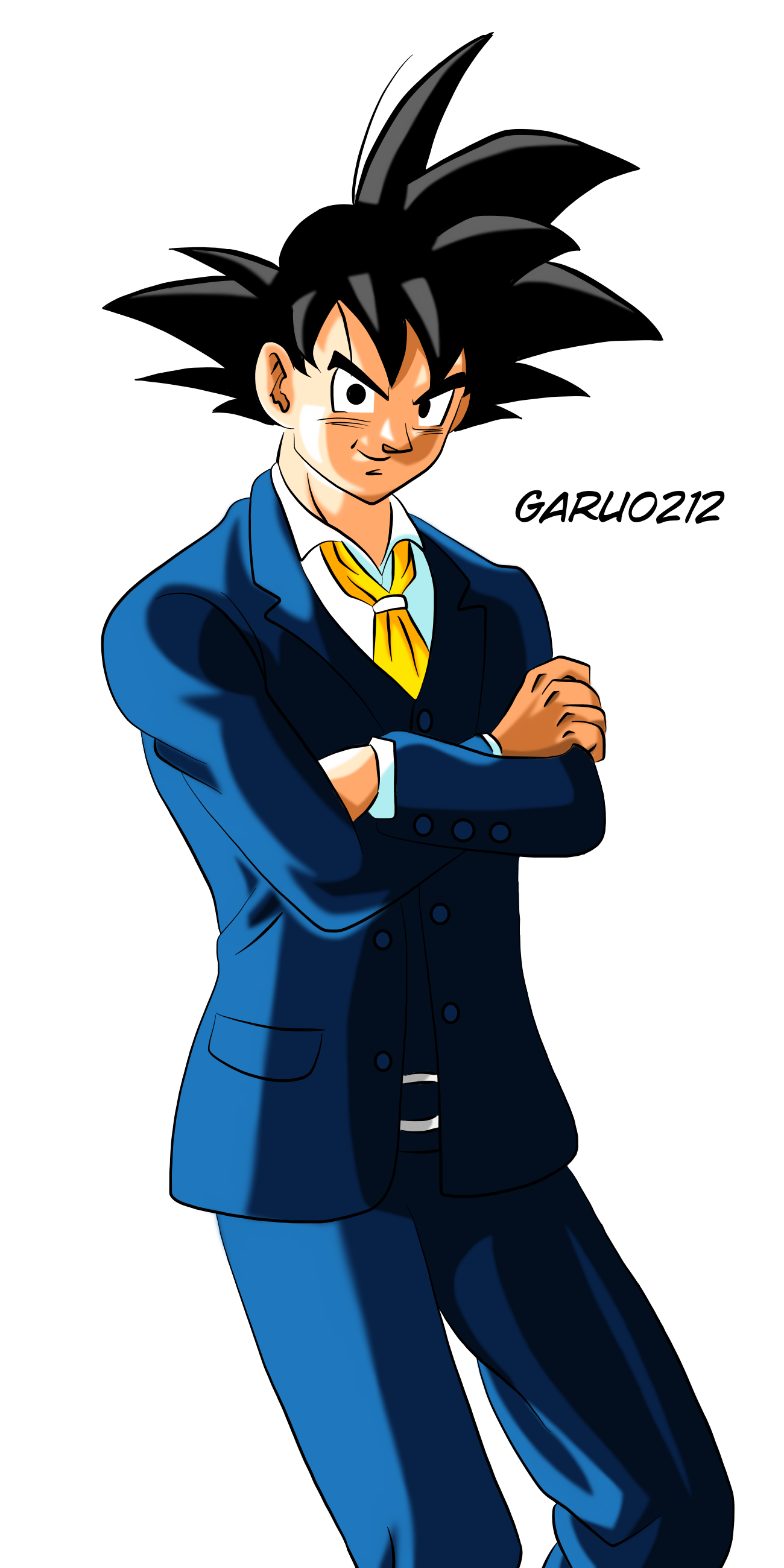 Son Goku Traje formal by garu0212 on DeviantArt Son Goku Traje formal by garu0212 on DeviantArt