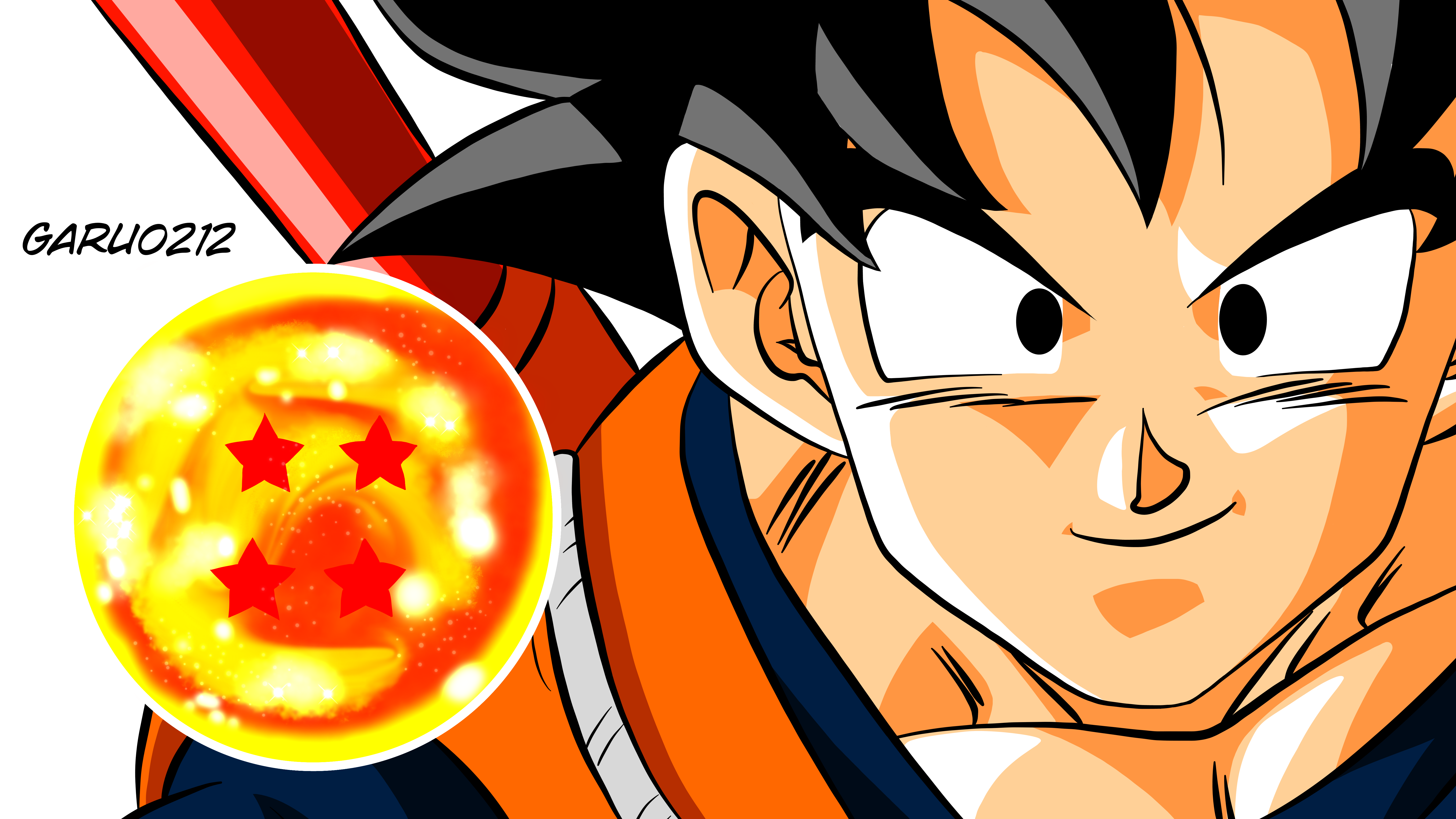 Son Goku || Esfera 4 Estrellas || by garu0212 on DeviantArt