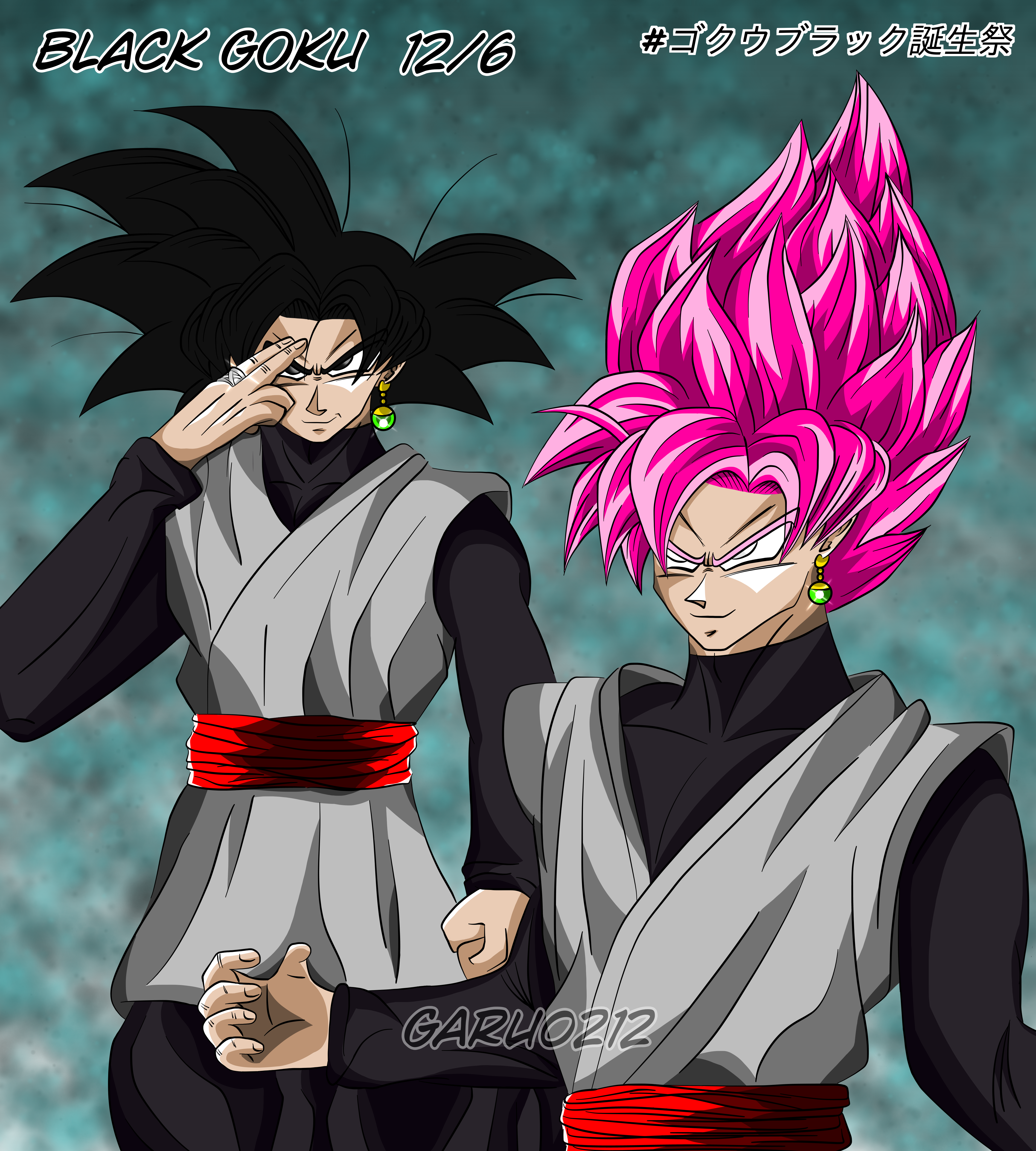 Black Goku and Rose by garu0212 on DeviantArt Black Goku and Rose by garu0212 on DeviantArt