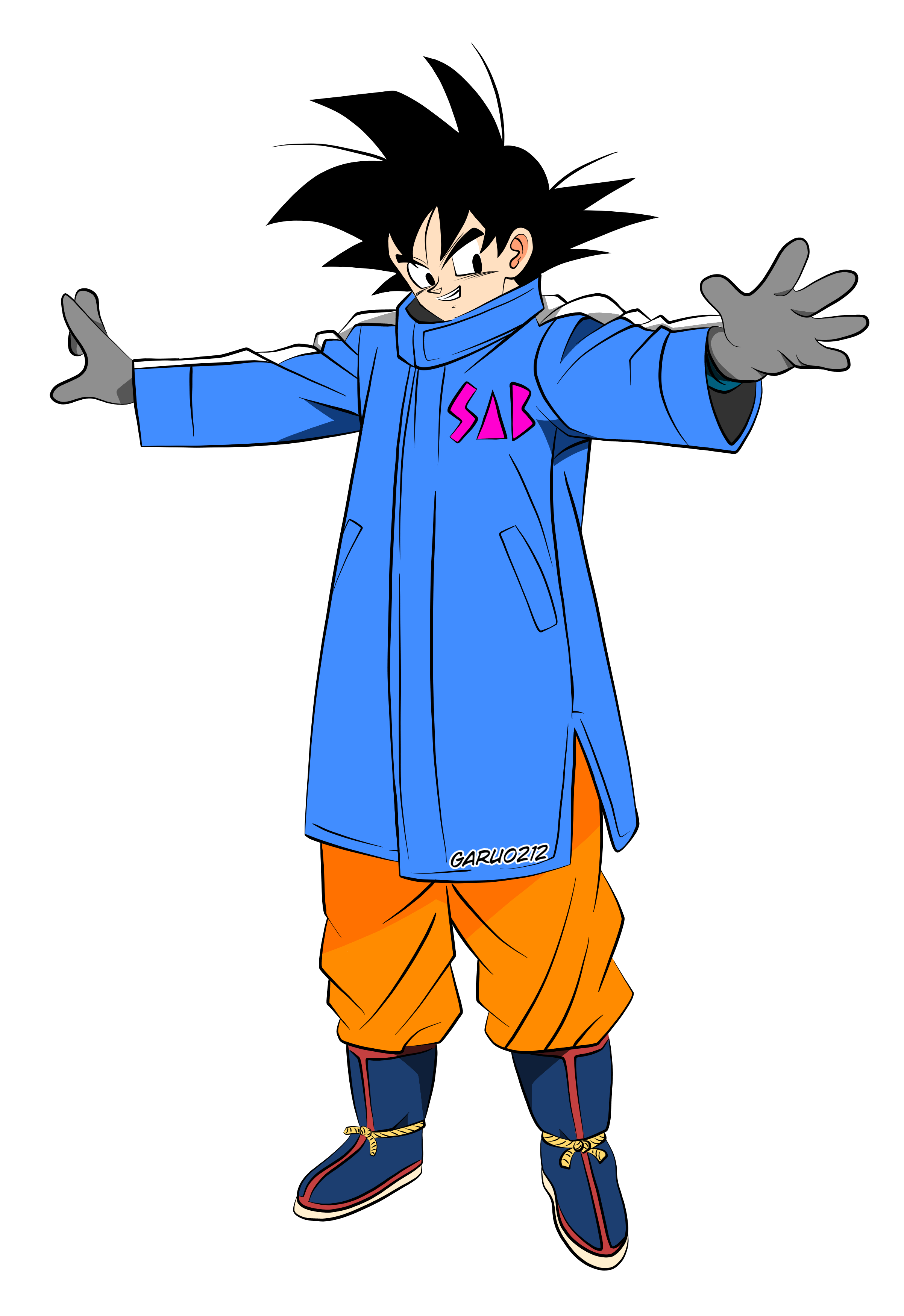 Goku Drip Jacket PNG
