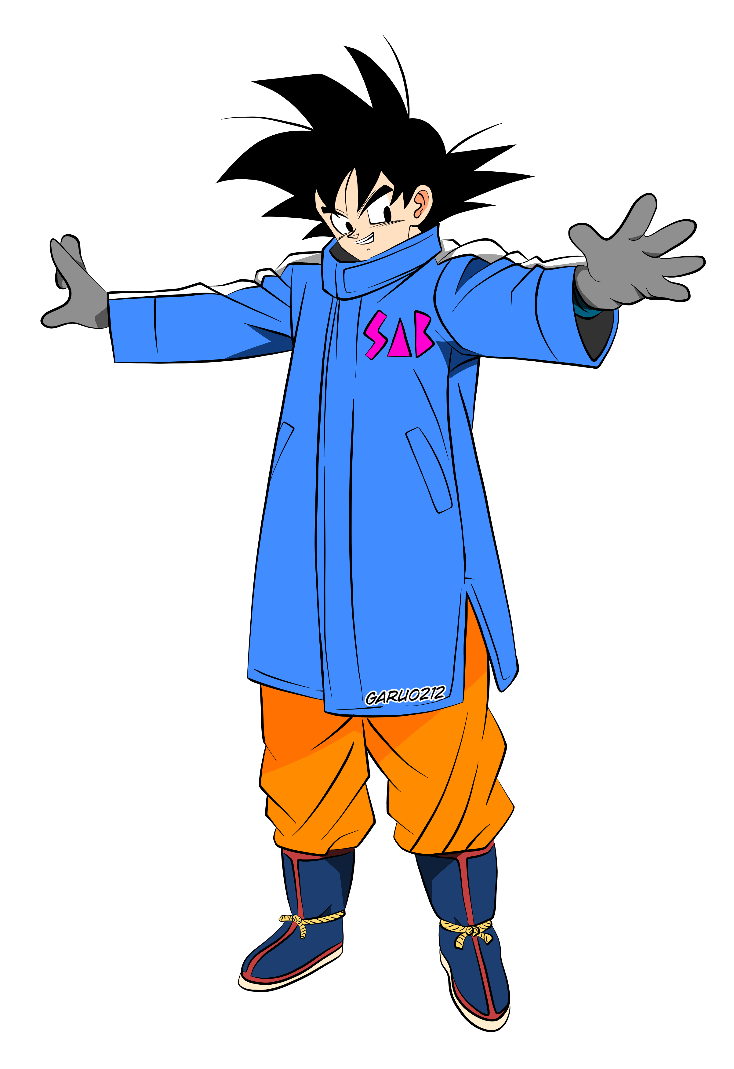 Template Drip Goku Jacket Png Inkmetaphor
