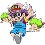 Arale and Gatchan Norimaki