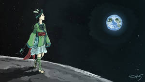 Lady on the Moon