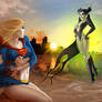 Commission - Supergirl vs Warqueen