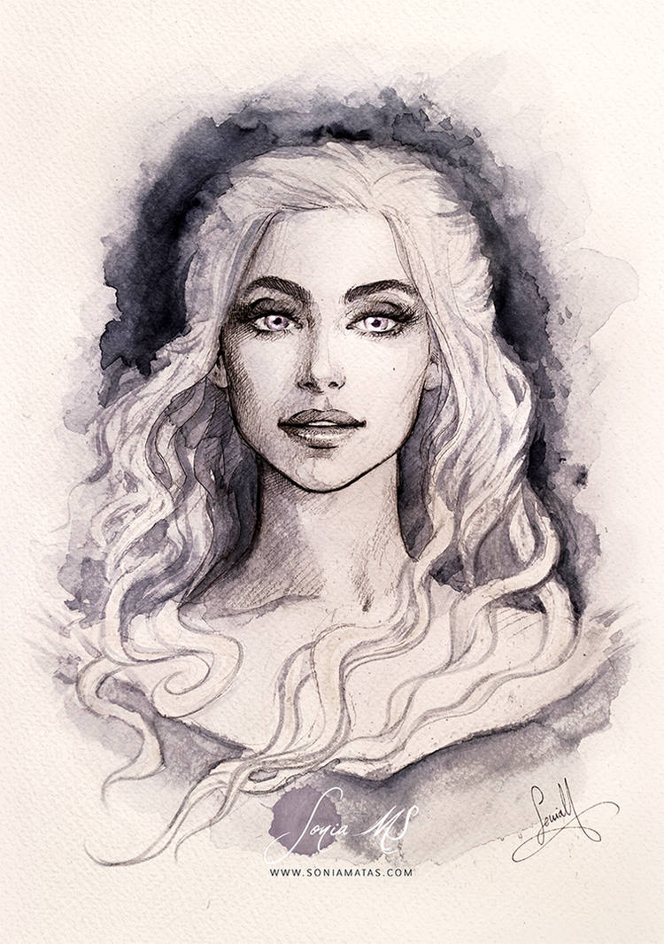 Khaleesi portrait by SoniaMatas on DeviantArt