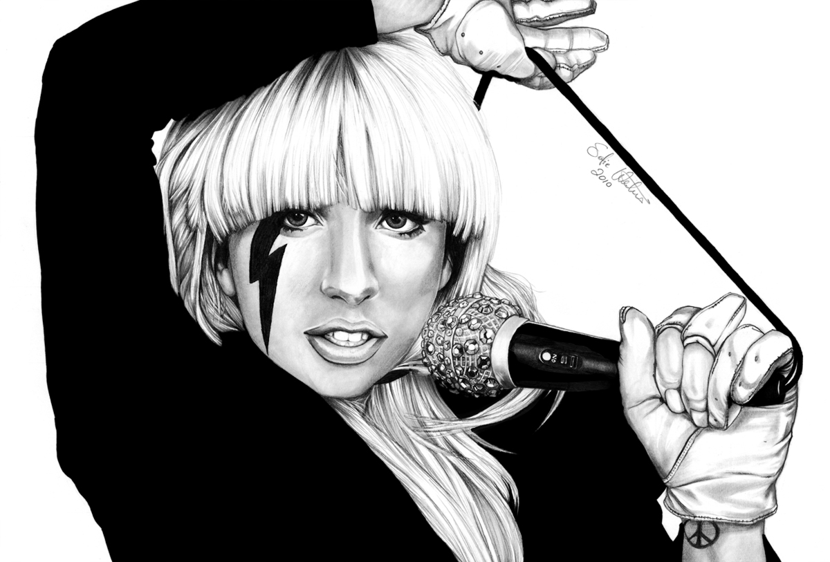 Wall Of Fame No1 - Lady Gaga By Sofiewikstromart On Deviantart