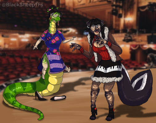 Snake and Skunk Musicians - Comm