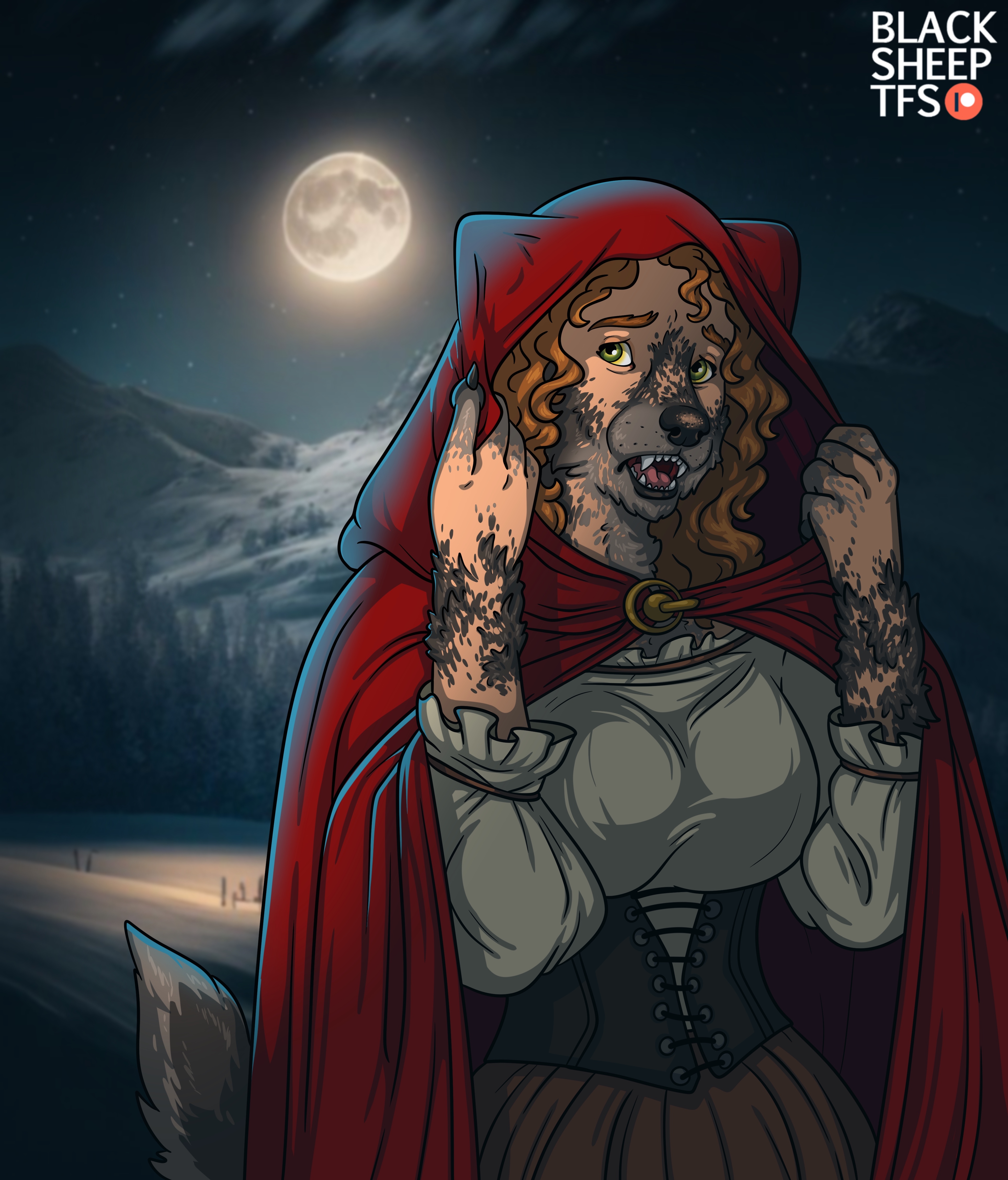 Delta Red Werewolf Little Red Werewolf - Patreon Exclusive by BlackSheepTFs on DeviantArt