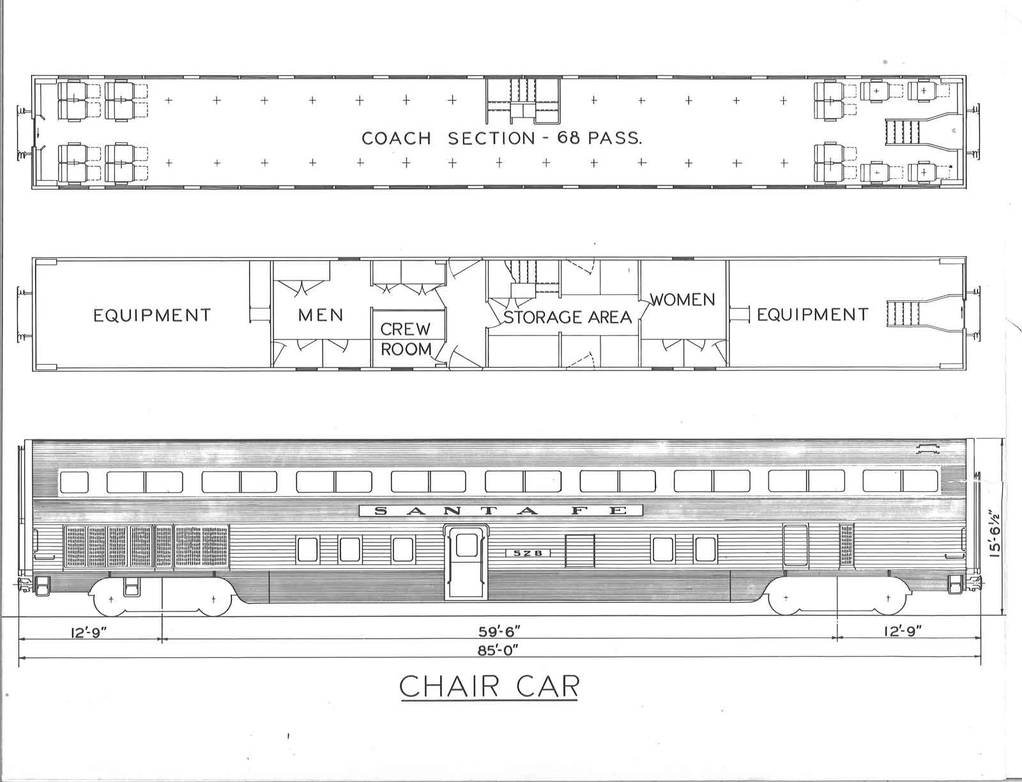Santa Fe 'El Capitan' hi-level Coach layout by fnrnwo239435 on DeviantArt