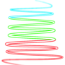 Multi Colored Swirl PNG