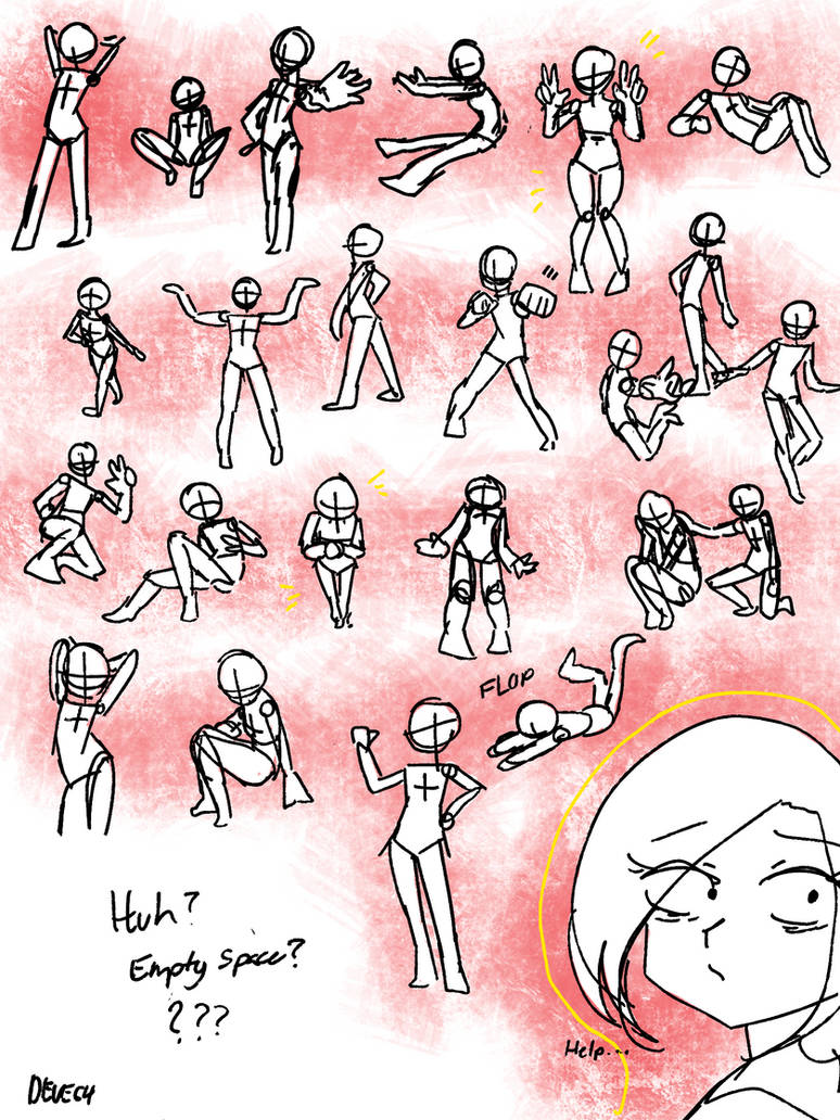Random Poses Random pose sketches by deve64 on DeviantArt