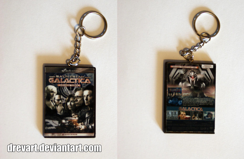 Battlestar Galactica (Custom) (DVD) Keychain