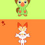 Galar Starter Illustration
