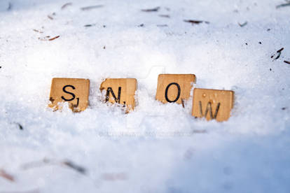 Scrabble winter addition- snow